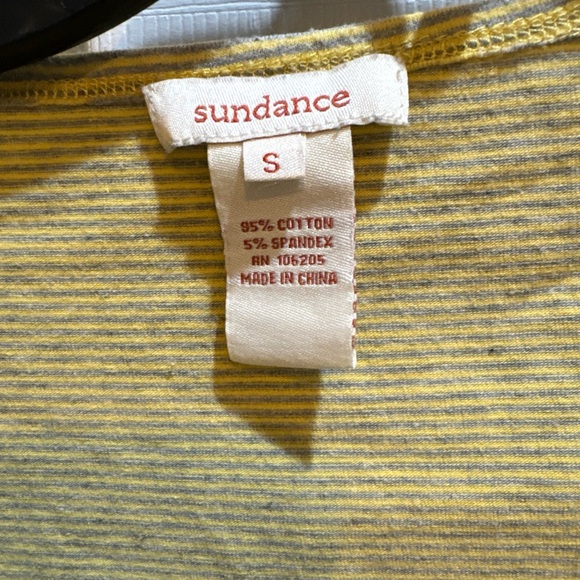 Sundance Stripe Faux Wrap Top Size Small - Picture 2 of 4